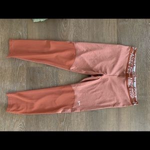Nike leggings with mesh paneling